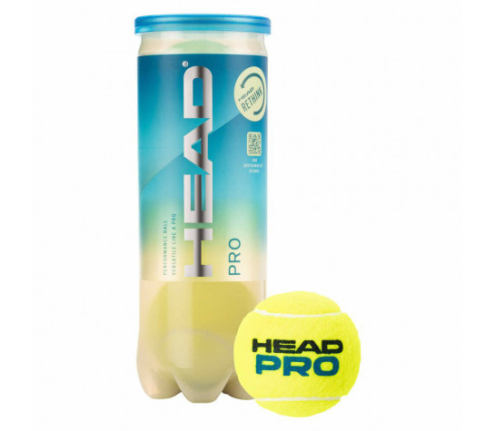 Мяч для большого тенниса HEAD Pro 3B, уп.3 шт. Жёлтый image